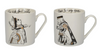 Victoria & Albert Alice In Wonderland Set Of 2 Mugs, His & Hers, 350ml, Gift Boxed