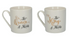 Victoria & Albert Alice In Wonderland Set Of 2 Mugs, His & Hers, 350ml, Gift Boxed