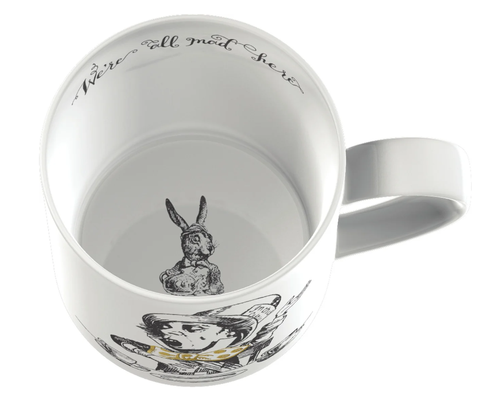 Victoria & Albert Alice In Wonderland Can Mug, Mad Hatter, 350ml, Gift Boxed