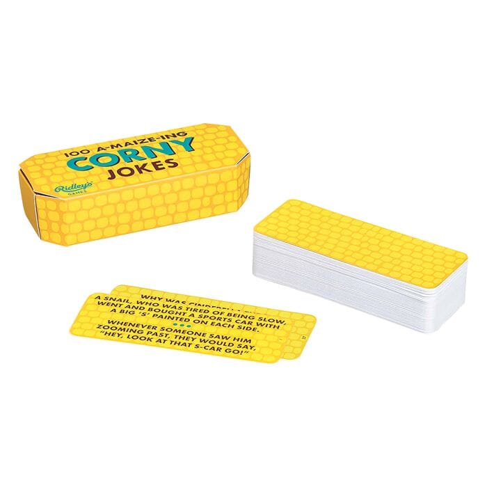 Ridleys 100 Corny Jokes Yellow 13x6x3.5cm Novelty Gifts The Cooks Kitchen 