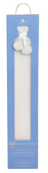 Long Hot Water Bottle - Cream Teddy Boucle Novelty Gifts The Cooks Kitchen Mandurah 