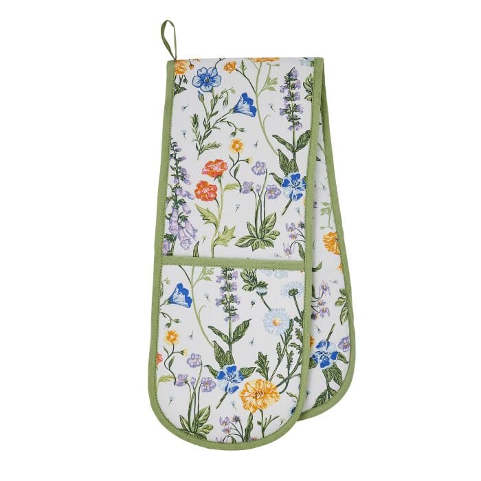 Ulster Weavers Cottage Garden Double Oven Glove Mitts & Gloves The Cooks Kitchen 