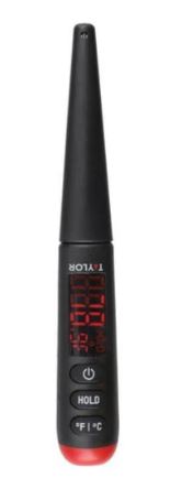 Taylor Pro Thermometer Led Black