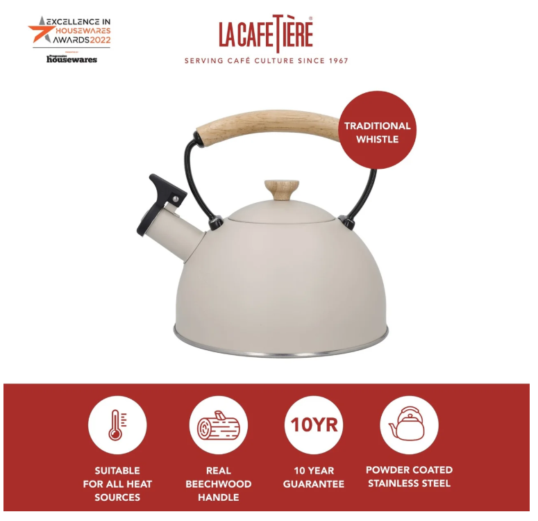La Cafetière Whistling Kettle 1.6l (latte)