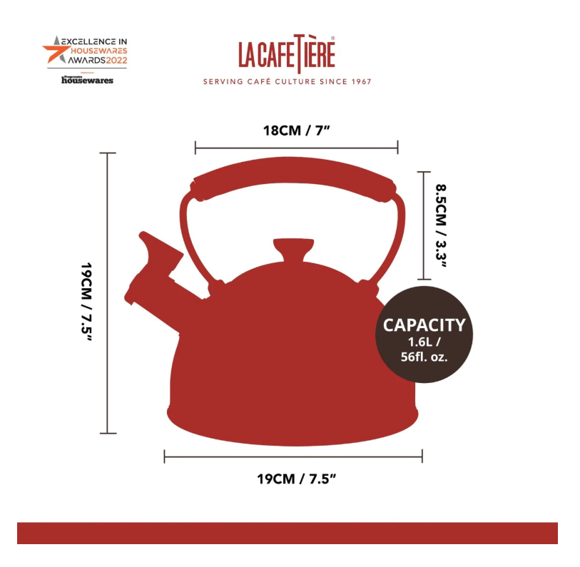 La Cafetière Whistling Kettle 1.6l (latte)