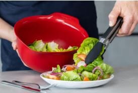 Kitchen Aid Silicone-tipped Side-locking Tongs, 23cm Tongs The Cooks Kitchen 