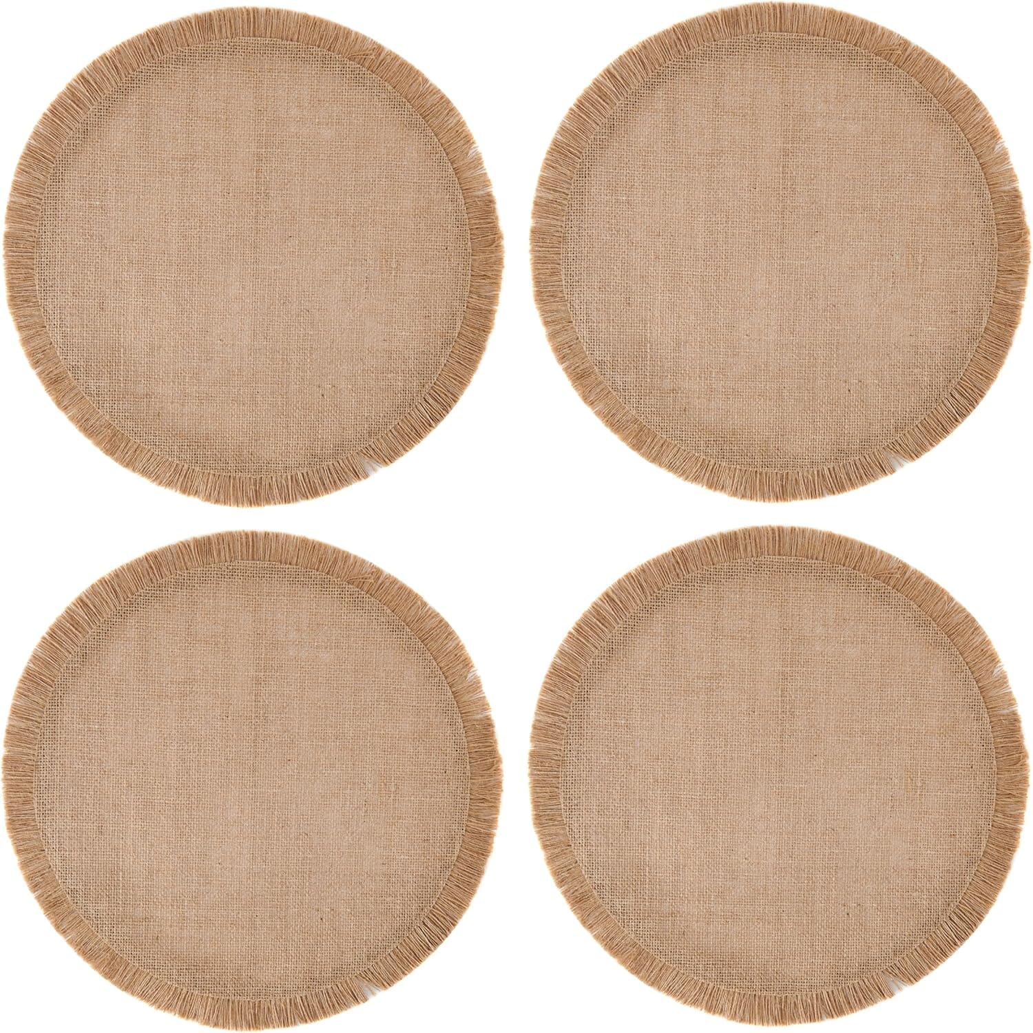 Mikasa Round Placemats Set Of 4 38cm - Hessian Placemats The Cooks Kitchen 