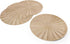 Mikasa Round Placemats Set Of 4 38cm - Gold Placemats The Cooks Kitchen 