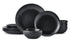 Mikasa Jardin Midnight 12-piece Stoneware Dinner Set - Black 12 Piece The Cooks Kitchen 