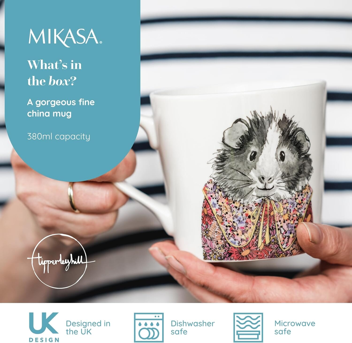 Mikasa Tipperly Hill Mug 380ml - Guinea Pig Mugs - Cups & Saucers The Cooks Kitchen 