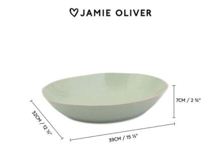 Jamie Oliver Big Love Serving Bowl 39x32cm - Green Platters & Bowls The Cooks Kitchen 