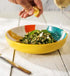 Mikasa Coupe Pasta Dinner Bowl 21cm - Yellow Abstract