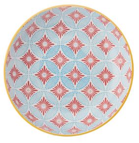 Mikasa Coupe Pasta Dinner Bowl 21cm - Blue Mosaic