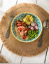 Mikasa Coupe Pasta Dinner Bowl 21cm - Yellow Blue Geometric Bowls The Cooks Kitchen 