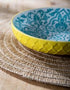 Mikasa Coupe Pasta Dinner Bowl 21cm - Yellow Blue Geometric Bowls The Cooks Kitchen 