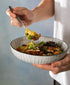 Mikasa Coupe Pasta Dinner Bowl 21cm - Black Stripe