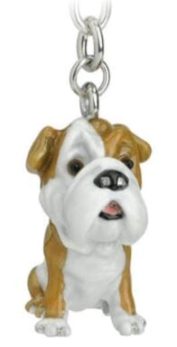 Bull Dog, Key Ring/bag Charm Novelty Gifts The Cooks Kitchen 