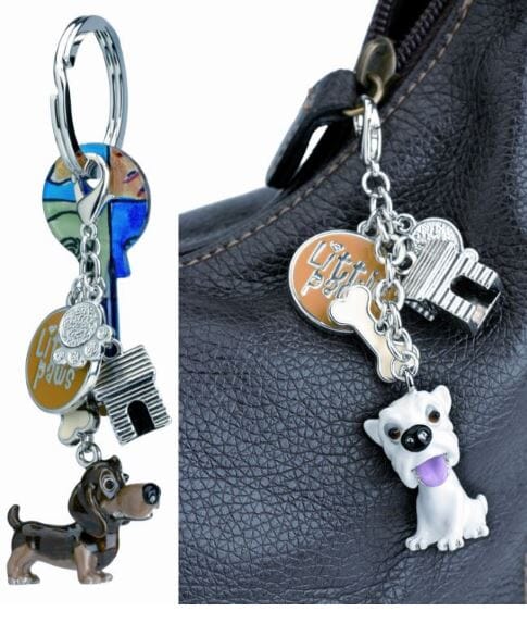 Springer Spaniel Black & White, Key Ring/bag Charm Novelty Gifts The Cooks Kitchen 