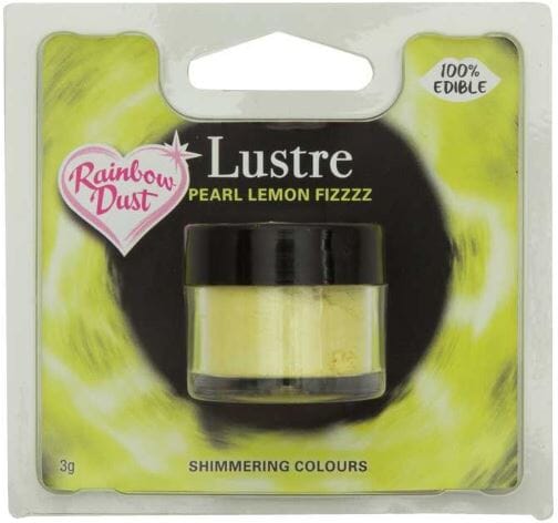 Rainbow Lustre Dust - Pearl Lemon Fizz Dusts and Powders The Cooks Kitchen 