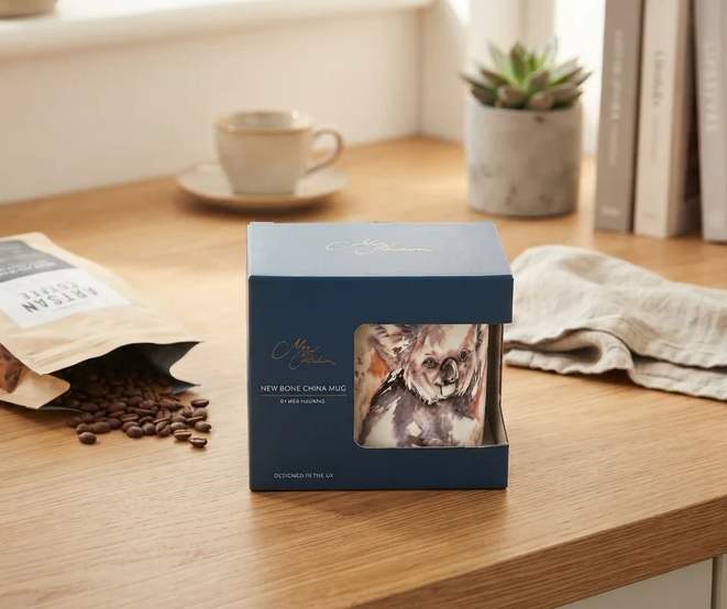 Meg Hawkins Koala Tree New Bone China Mug