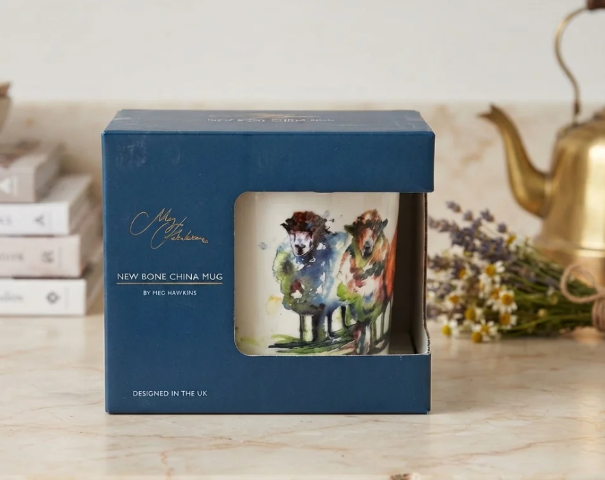 Meg Hawkins Sheep New Bone China Mug
