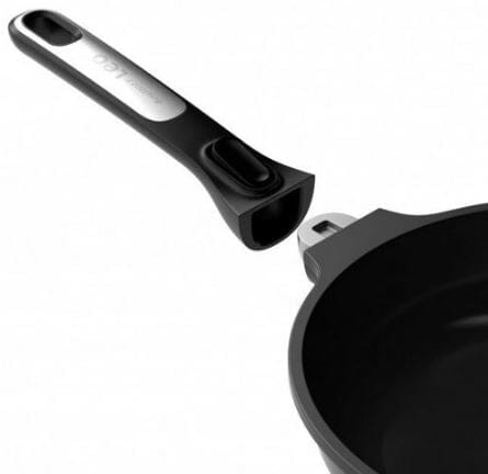 Berghoff Leo Phantom Frying Pan With Detatchable Handle - Size 20cm Black Frypan - Chef Pan - Saute Pan The Cooks Kitchen 