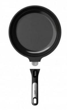 Berghoff Leo Phantom Frying Pan With Detatchable Handle - Size 20cm Black Frypan - Chef Pan - Saute Pan The Cooks Kitchen 