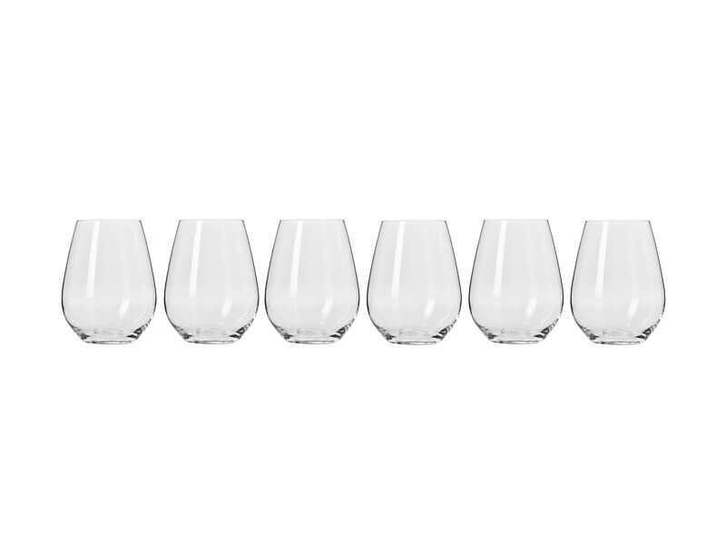 Krosno Harmony Stemless Wine Glass 400ml 6pc Glassware The Cooks Kitchen 