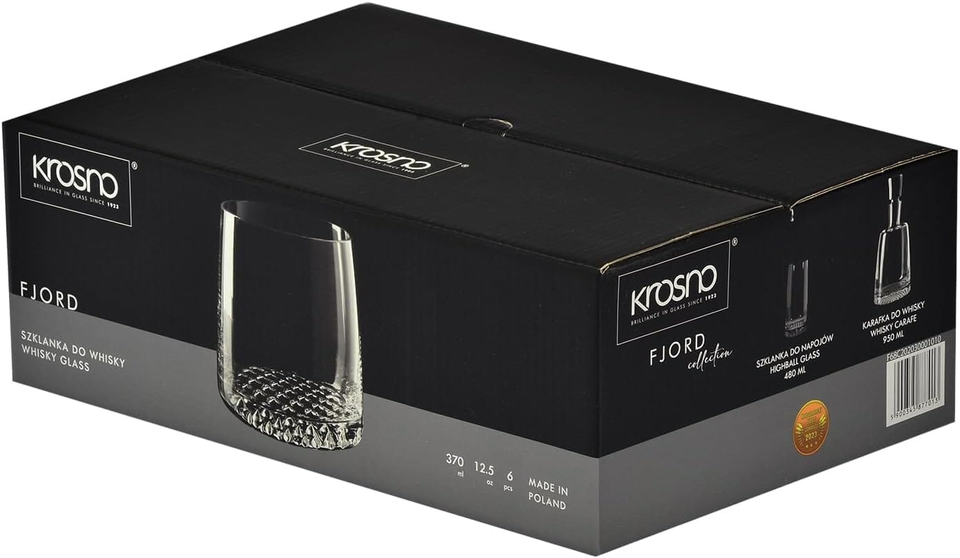 Krosno Fjord Tumbler Set Of 6 370ml Glassware The Cooks Kitchen 