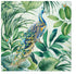 Paw Luncheon Napkin 33cm - Peacock Table Cloths & Napkins The Cooks Kitchen 