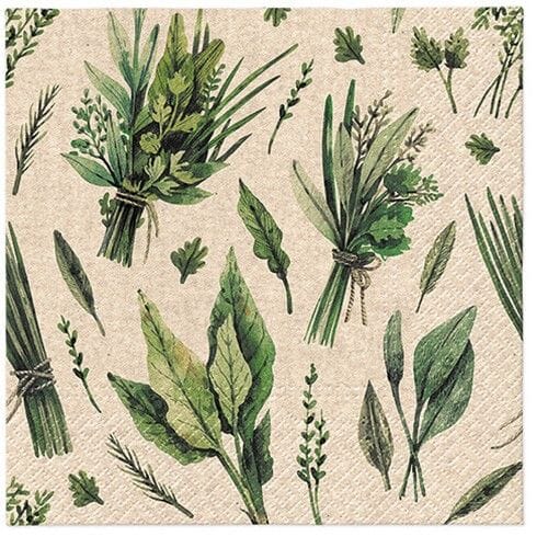 Paw Napkins 33cm We Care Herbal Picking Napkins The Cooks Kitchen 
