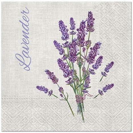 Paw Lunch Napkins 33cm - Lavender For You Napkins The Cooks Kitchen 