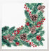 Paw Lunch Napkins - Winter Branches Napkins The Cooks Kitchen 