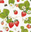 Paw Lunch Napkin 33cm Strawberry With Bees