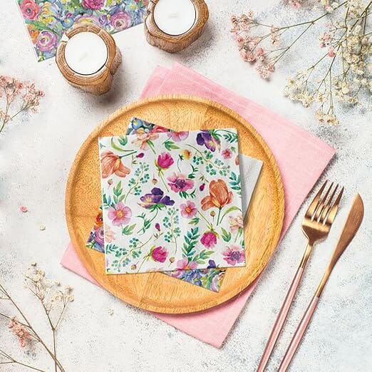 Paw Napkins 33cm - Flower Arrangement Napkins The Cooks Kitchen 