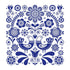 Paw Lunch Napkin 33cm - Folk Stamp Napkins The Cooks Kitchen 