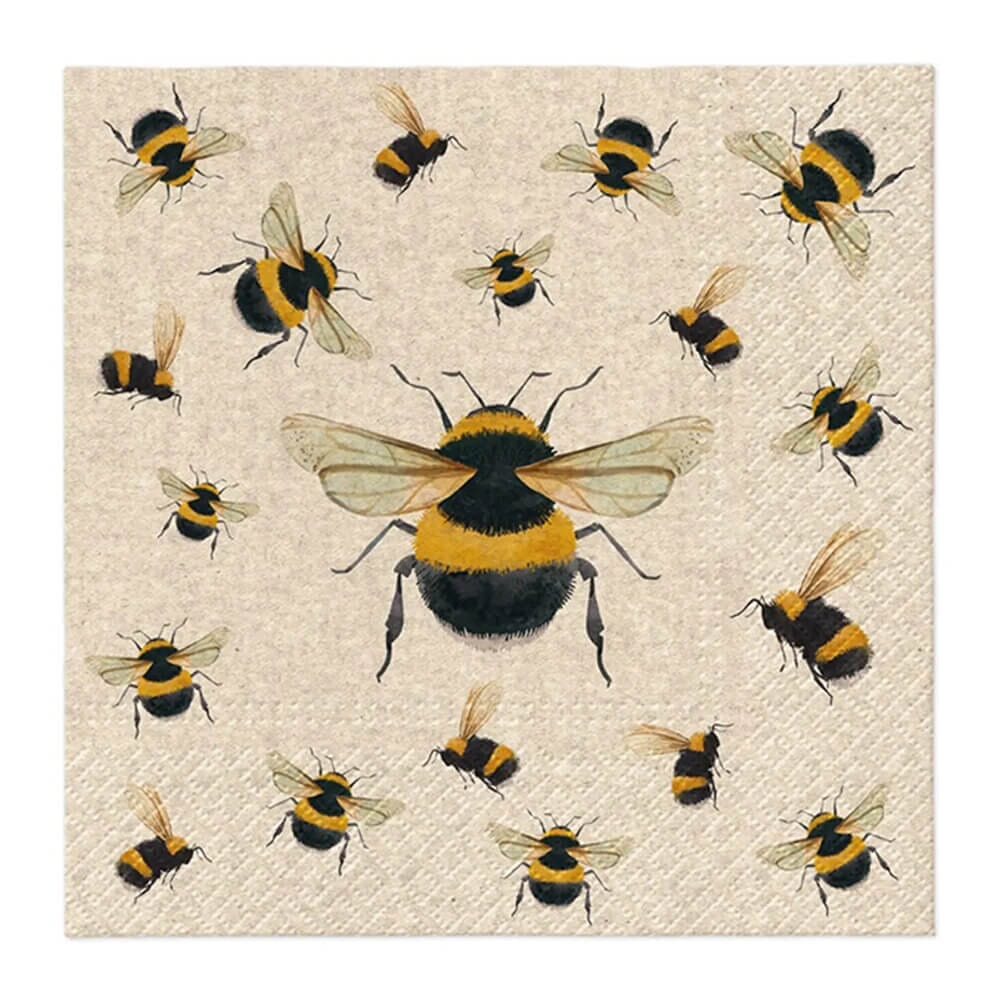 Paw Lunch Napkin 33cm We Care Dancing Bee Napkins The Cooks Kitchen 