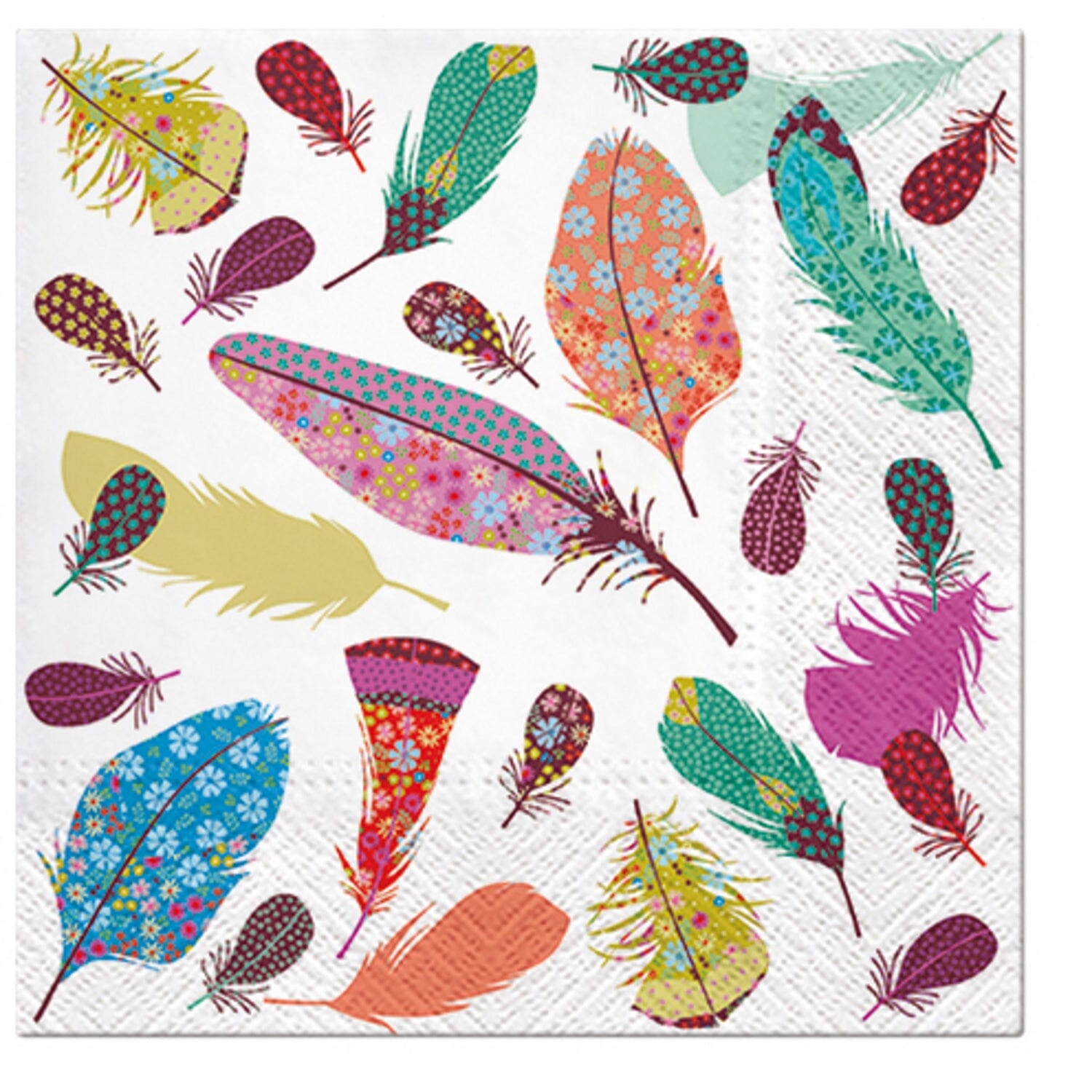 Paw Lunch Napkins 33cm Delicate Feathers Table Cloths & Napkins The Cooks Kitchen 