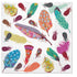 Paw Lunch Napkins 33cm Delicate Feathers Table Cloths & Napkins The Cooks Kitchen 