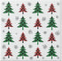 Paw Lunch Napkin - Xmas Tree Check Napkins The Cooks Kitchen 