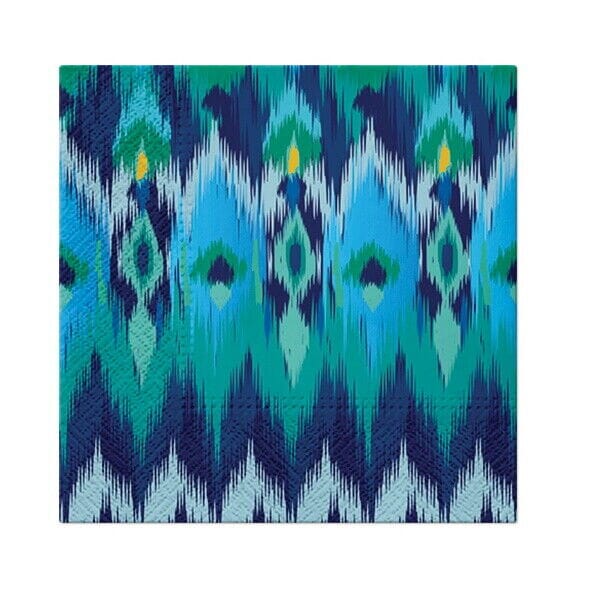 Paw Luncheon Napkins 33cm - Peacock Feathers Table Cloths & Napkins The Cooks Kitchen 