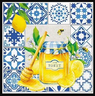 Paw Lunch Napkins 33cm Citrus And Honey