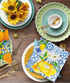 Paw Lunch Napkins 33cm Citrus And Honey