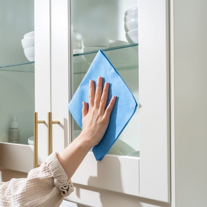 Euroscrubby Streak-free Cloth - 2 Pack 40x40x0.3cm Cleaning Equipment The Cooks Kitchen 