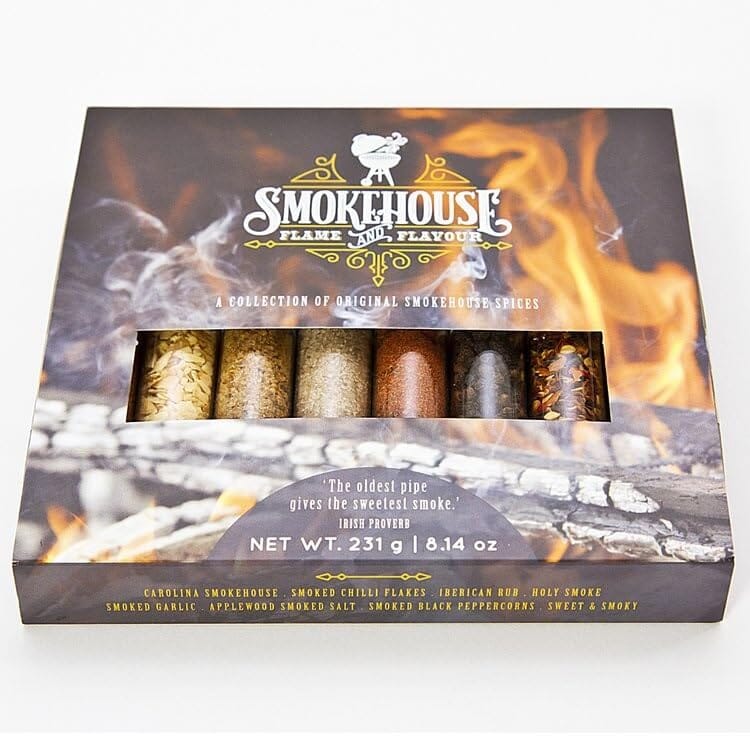 Eat.art Barbecue Smokehouse Flame And Flavour Bbq Rub Set - 8 Spice Selection Box The Cooks Kitchen 