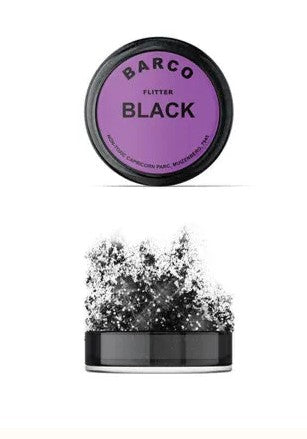 Barco Non Toxic Flitter Glitter 10ml - Black