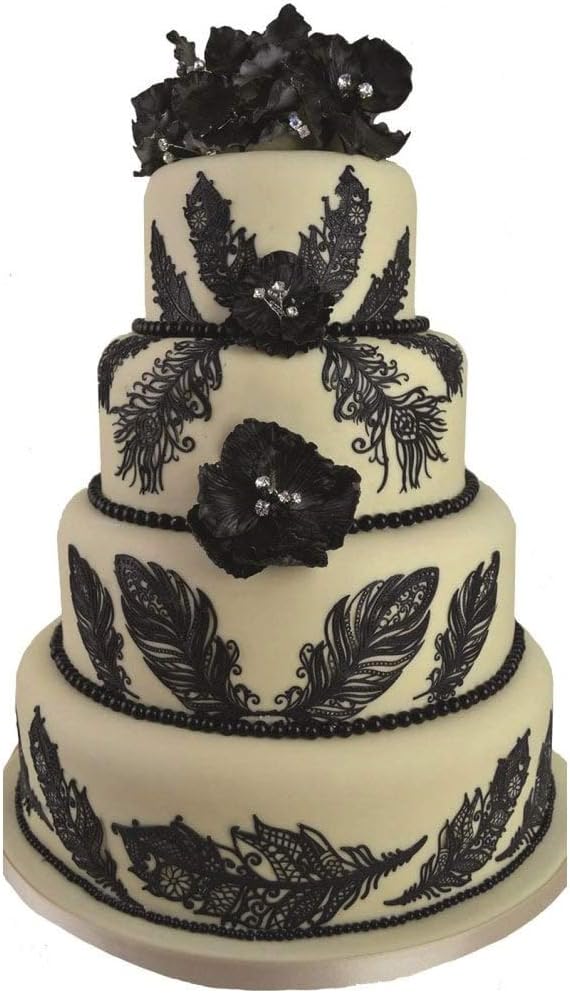 Claire Bowman Cake Lace Mat Feathers