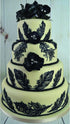 Claire Bowman Cake Lace Mat Feathers