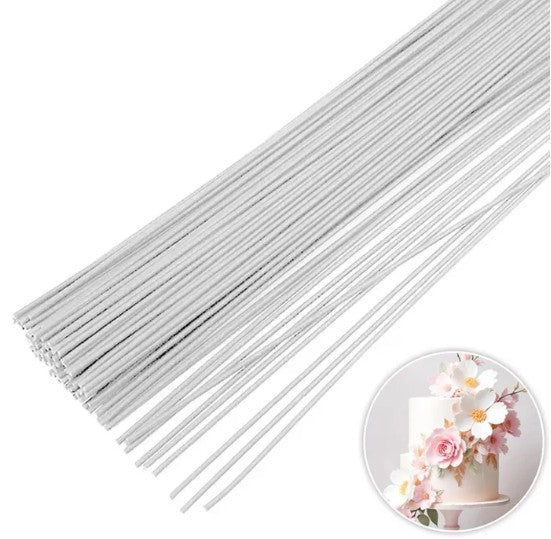 Bake Group Flower Wire 24 Gauge White
