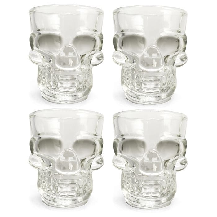 Kikkerland Clear Shot Glasses, Set Of 4 Glassware The Cooks Kitchen 